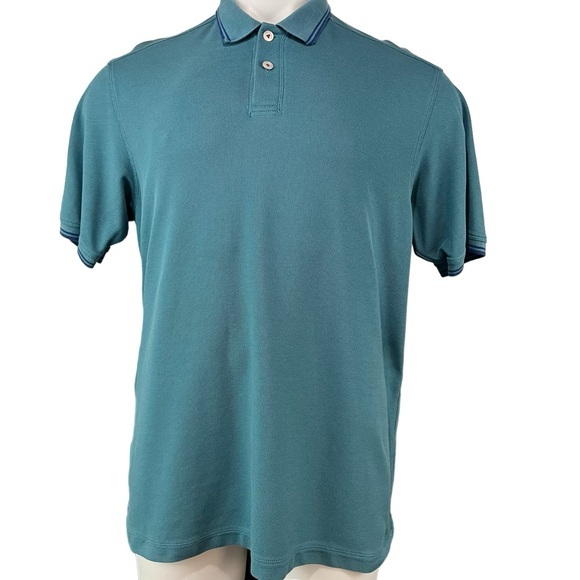 Tommy Bahama Other - Tommy Bahama Polo Shirt Men’s Large Blue Teal Supima Cotton (746)